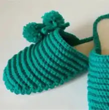 Pantuflas con suelas a Crochet