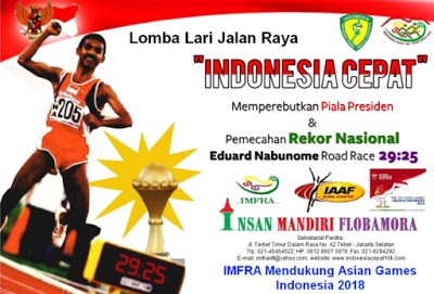 Indonesia Cepat 10K 2016, lomba lari jalan raya jakarta eduard namubone