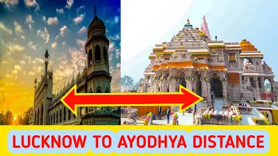 Distance between Lucknow to Ayodhya
