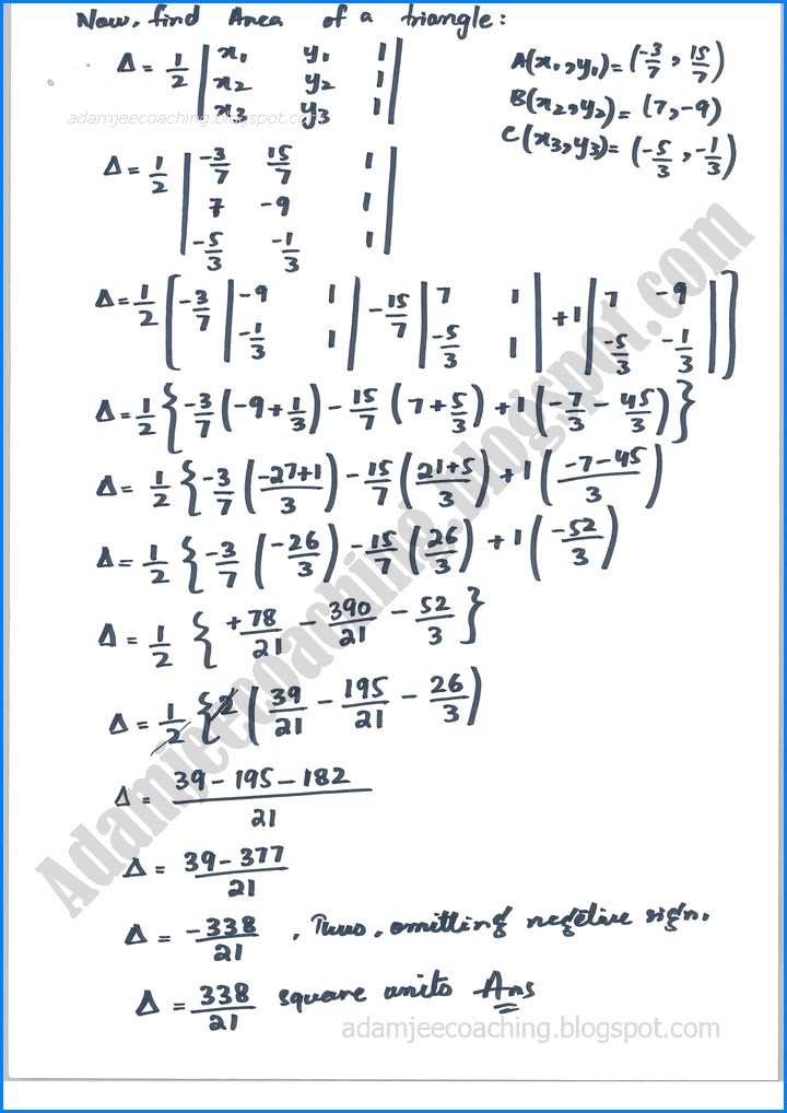 plane-analytic-geometry-straight-line-exercise-7-7-mathematics-12th