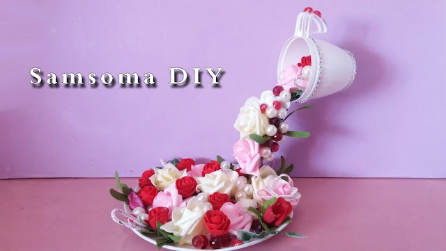 عمل نافورة ورد . Cup magic roses . اصنعي بنفسك شلال الورد السحري  . How To Make A Floating Tea Cup . DIY: Floating Tea Cup  . How to make flying coffee cups . . طريقة عمل شلال الورد السحري والمميز من فنجان قهوة قديم .   . طريقة عمل شلال ورد مميز من كوب قهوة قديم . طريقة عمل شلال الورد السحري . 