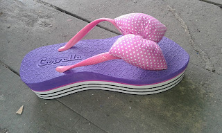 Sandal Carvella , Spon Strip Pita Polkadot