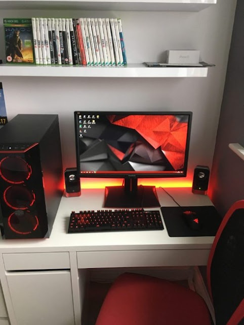 beautiful minimalist gaming computer desk ideas