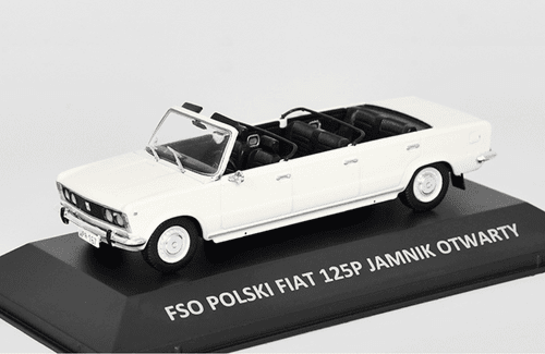 legendy fso 1:43, polski fiat 125p 1:43 jamnik otwarty