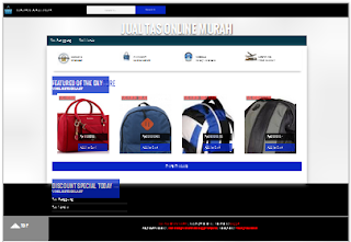 Tampilan Template Online Shop Blogger Checkout Email Responsive