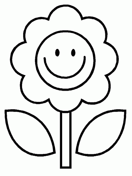 imagenes de flores para colorear - Dibujos de flores para colorear con los niños