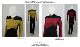 Star Trek TNG Women's Jumpsuit Sewing Pattern