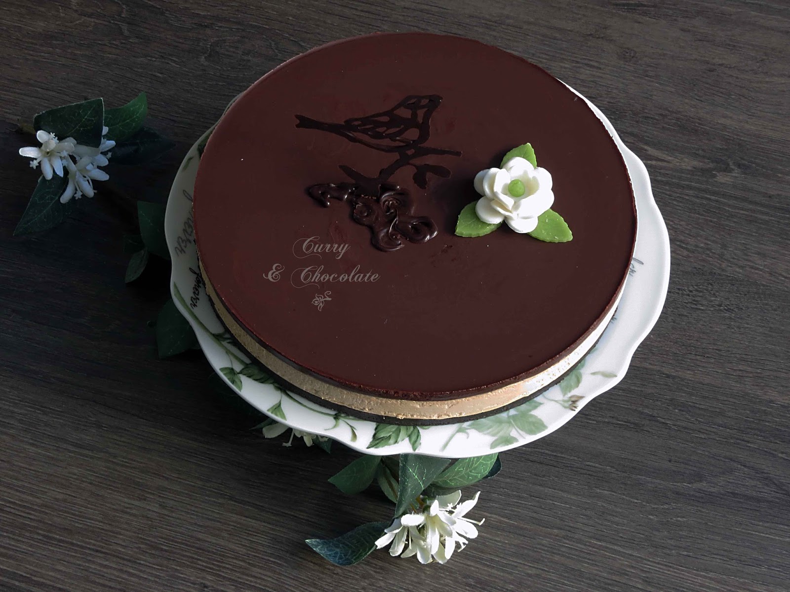 Tarta sin horno mousse de Baileys y chocolate -  Bailey’s coffee chocolate mousse cake