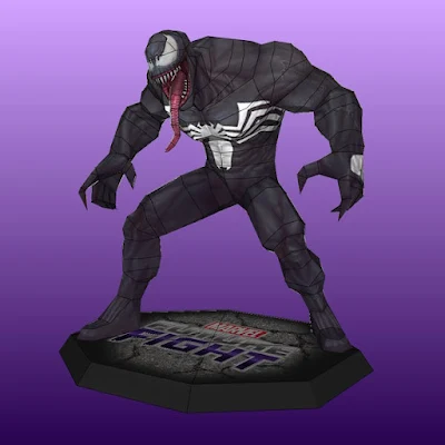 Spider-Verse Venom Bastelbogen