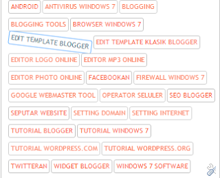 Membuat Label Cloud Bergerak