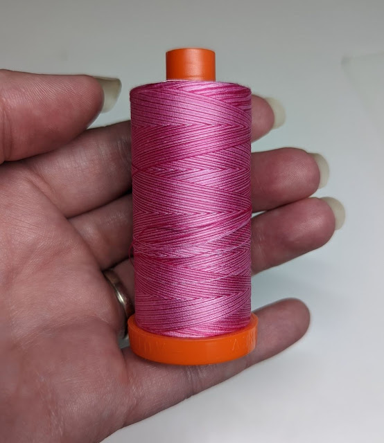 Aurifil 50wt thread #4660 Pink Taffy