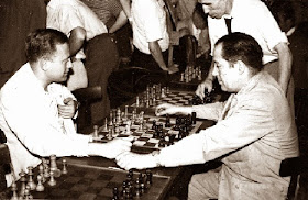 Francisco García Orús y Moisés Rosell en el Campeonato de Catalunya 1957