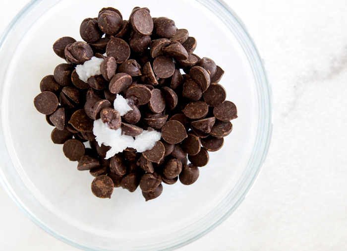 Trader joe's dark chocolate chips with coconut oil