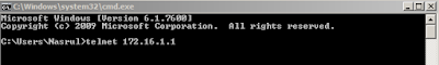 telnet mikrotik
