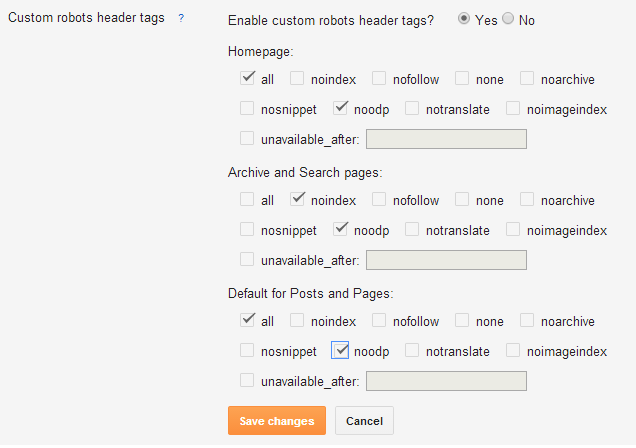 How to Set Custom Robots Header Tags Settings in Blogger