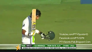 misbah ul haq century pakistan vs new zealand 1st test match 2014