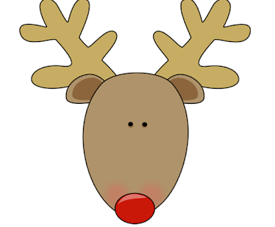 Cute Reindeer Head Clip Art