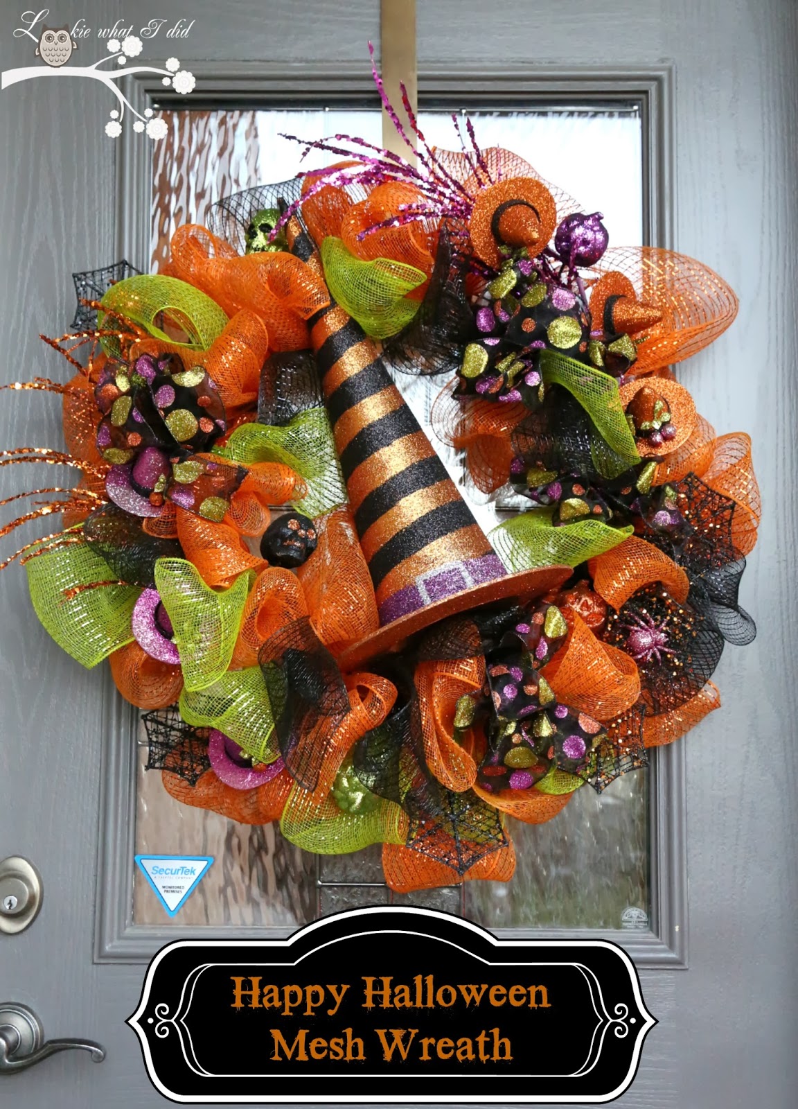 Lookie What I Did Happy Halloween My First Mesh Wreath
