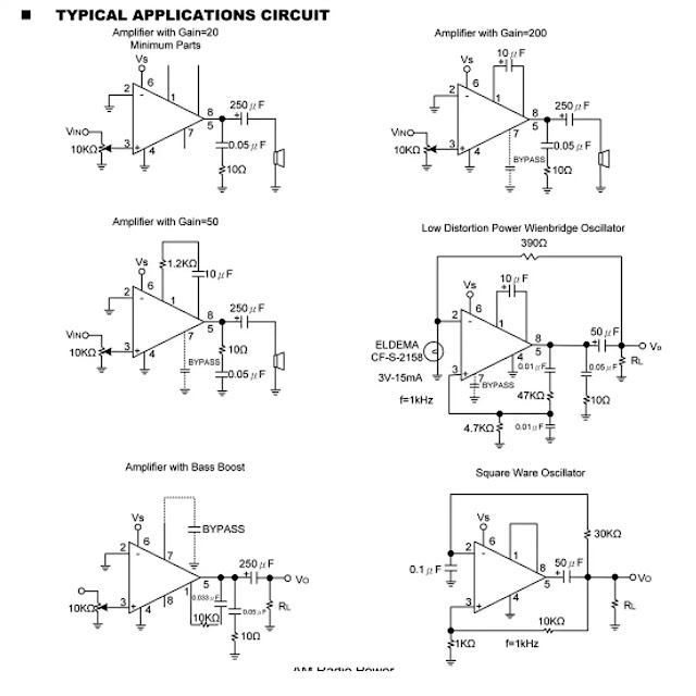 LM386 LOW VOLTAGE AUDIO POWER AMPLIFIER 