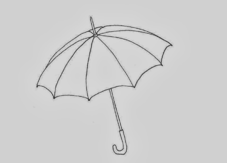 Umbrella Coloring Drawing Free wallpaper