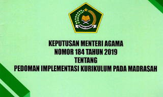 Pedoman Implementasi Kurikulum Madrasah Tahun 2019 - KMA Nomor 184