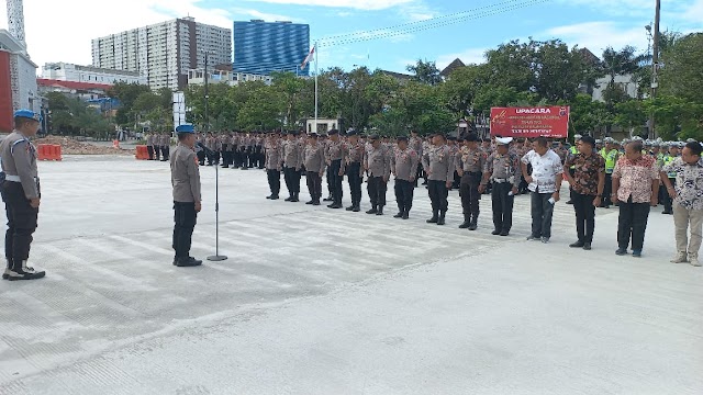 Jajaran Polresta Balikpapan Gelar Apel Pagi Kesiapan Pengamanan Libur Bersama Hari Raya Waisak 2568 BE