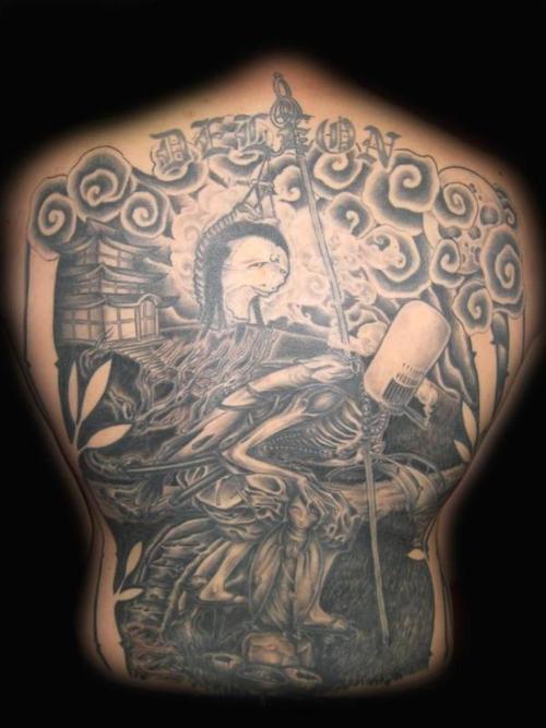 Back Piece Tattoo 955 AM sebastian Back Piece Tattoo