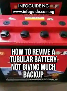 How To Revive A Tubular Battery Not Giving Much Backup