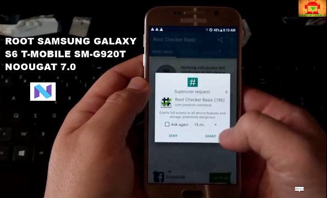 Guide To Root Samsung Galaxy S6 SM-G920T Nougat 7.0 Latest Security CF Auto Root Tested method 