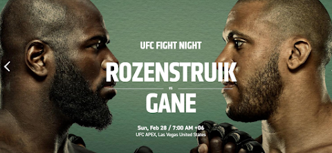   UFC FIGHT NIGHT: ROZENSTRUIK VS GANE Live stream HEAVYWEIGHT BOUT UFC Video Online 4k TV