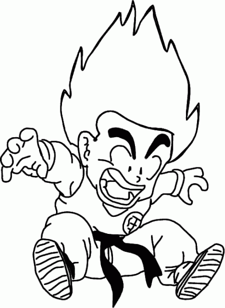 Printable Dragon Ball Z Coloring Pages Cartoon - dragon ball gt coloring pages