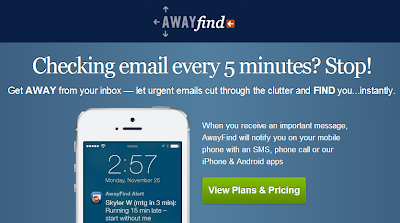 awayfind sms notifications