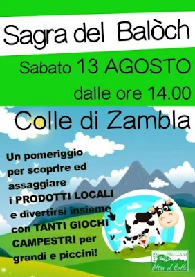 Sagra del Baloch 13 agosto Zambla