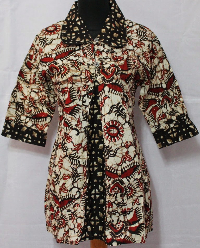 10 variasi Desain  baju  batik  kantor  wanita 2021