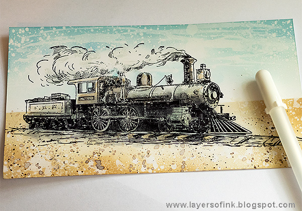 Layers of ink - Scenic Train Card Tutorial by Anna-Karin Evaldsson