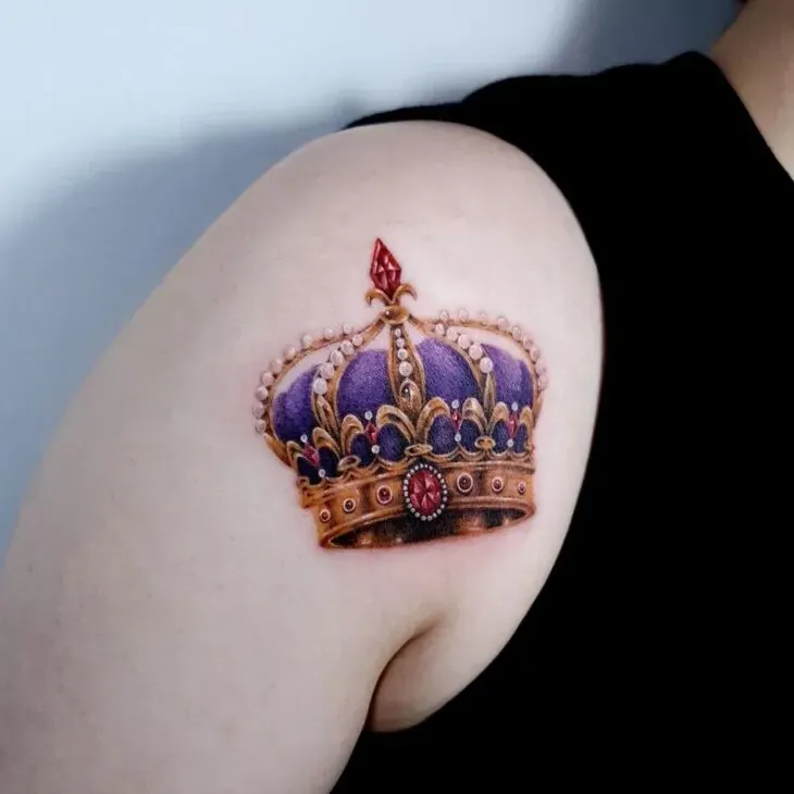 Tatuajes de coronas para princesas