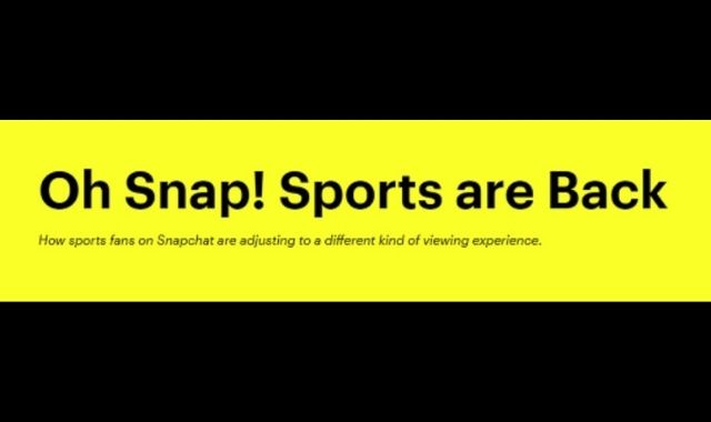 Snapchatters React to the Comeback of Sports