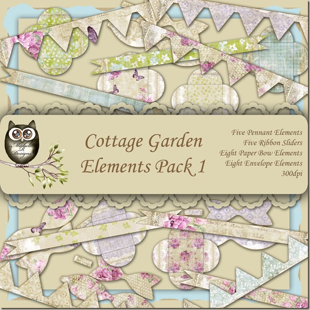 Cottage Garden Elements Front Sheet Pack 1