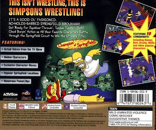 simpsons wrestling game