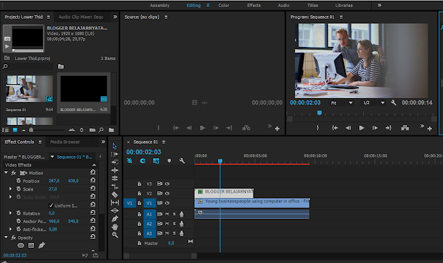 Cara Menambahkan Lower Thid After Effect To Premiere Pro 