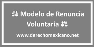 Modelo de Renuncia Voluntaria