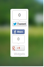 Floating Google +1, Facebook, Twitter Buttons Widgets