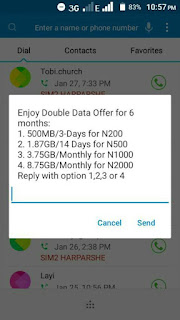 airtel double data