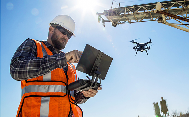 Drones for safe working