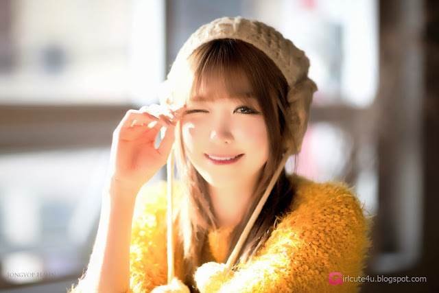 4 Lee Eun Hye in yellow - very cute asian girl-girlcute4u.blogspot.com