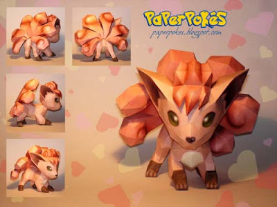 Pokemon Vulpix Papercraft