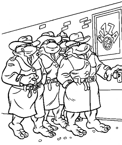 Fun Coloring Pages: Teenage Mutant Ninja Turtles Coloring 