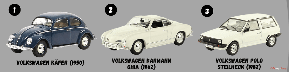 volkswagen käfer 1:43, volkswagen karmann ghia 1:43, volkswagen polo steilheck 1:43, coleccion volkswagen, volkswagen collection, volkswagen offizielle modell sammlung