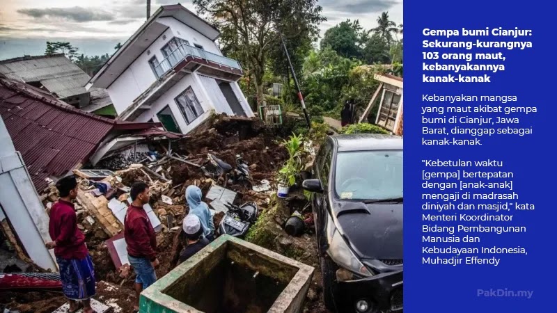 [VIDEO] Gempa bumi Cianjur: Sekurang-kurangnya 103 orang maut, kebanyakannya kanak-kanak
