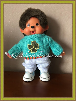 kiki monchhichi handmade fait main tricot pull knitting clothes dolls poupée vêtement